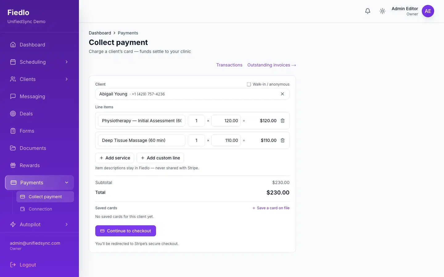 Payments & Invoicing